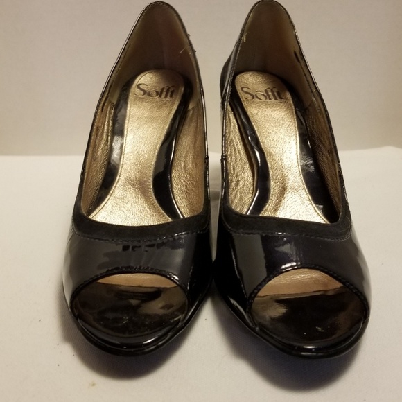 Sofft  heels  approx 3 in heel navy blue  sz 8 1/2 - Picture 2 of 8